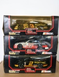 Three 1:24 Scale Die-Cast Stock Car Replicas