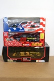 Three 1:24 Scale Die-Cast Stock Car Replicas