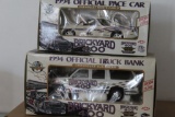 Two 1994 Official Pace Car & Truck Bank