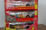 Three 1:24 Scale Die Cast Stock Car Replicas