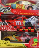 Three 1:24 Scale Die Cast Stock Car Replicas