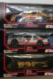 Three 1:24 Scale Die Cast Stock Car Replicas