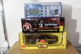 Three 1:24 Scale Die Cast Stock Cars