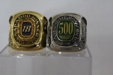 Two Jumbo Nascar rings