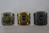 Three Jumbo Nascar rings