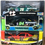 Three 1:24 Scale Die Cast Stock Cars