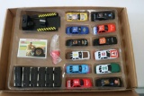 Die-Cast Car Set w/12 cars, cards, and misc