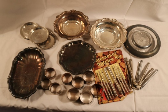 Lot of Miscellaneous Silver Plate