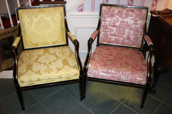 Two Baker Upholstered Chairs
