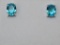 4 ct Blue Topaz Solitaire Earrings