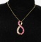 Genuine Ruby Diamond Necklace