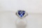 5 ct Tanzanite Heart Ring