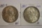 (2) Silver U.S. Morgan Dollar Coins