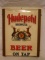 A Hudepohl Plastic Advertising Sign