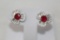 4.50 ct Ruby Estate Earrings