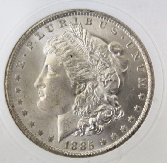 1885-O PCI MS67 Morgan Silver Dollar Grey Sheet $1300