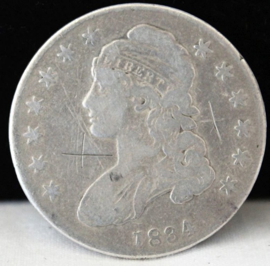 1834 Bust Silver Half Dollar