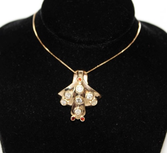 Awesome 1.18 ct Diamond Estate Necklace