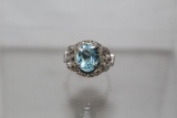 Blue Topaz Estate Ring