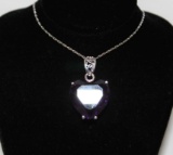 22 ct Amethyst Sweet Heart Necklace