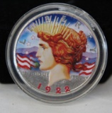 1922 Painted Liberty Peace Dollar