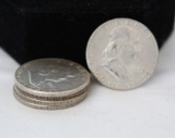 (5) Franklin Silver Half Dollars Miscellaneous Dates
