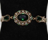 Large Emerald Estate Bracelet