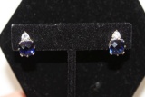 2.88 ct Sapphire Estate Earrings