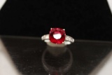 2 ct Deep Red Ruby Estate Ring