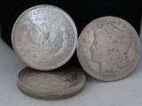 (4) Morgan Silver Dollars Miscellaneous Dates