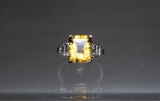 6 ct Yellow Sapphire Ring
