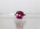 4.30 ct Pink Sapphire Estate Ring