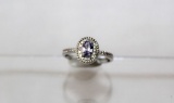 Tanzanite and Diamond Dinner Ring