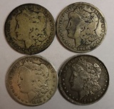 (4) Silver Morgan Dollar, U.S. Coins