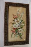 Fine Framed Floral Picture