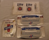 Miscellaneous Cardboard Sterling Beer Advertising and Miller Lite Stickers