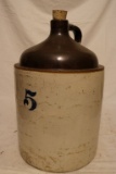 A Five Gallon Stoneware Jug