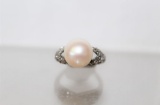 Antique Style Pearl Estate Ring