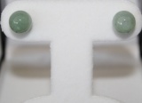 14kt Genuine Jade Earrings
