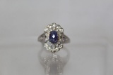 Antique Style Genuine Tanzanite Estate Ring