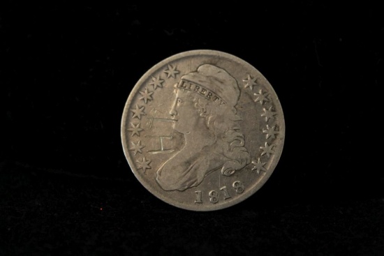 1818 Bust Silver Half Dollar