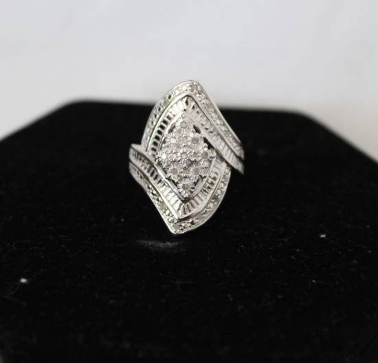 Marque Diamond Cluster Ring