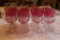 Set of 12 Crown Ruby & Glass Stemware