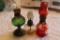 3 Small Miniature Lamps, one Marked Little Harry's Night Lamp