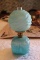 miniature lamp, light blue w/ waver