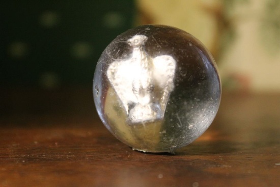 A Sulphite Marble w/ Eagle