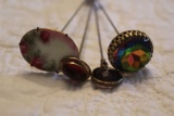 Four Vintage Hat Pins