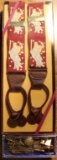 Misc Cuff Links, Tiebars, etc. plus packaged Suspenders