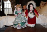 2 Porcelain Dolls