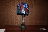 Table Lamp w/ Modern Art Glass Shade